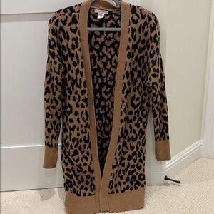 Sincerely Jules Brown and Black Leopard Cardigan